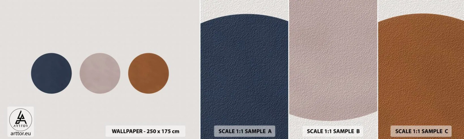 Vzorka samolepiacej fototapety Deluxe Sticker - Symbol dokonalosti - Abstrakcia, Kus, Minimalizmus - 100x30 cm