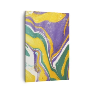 Obraz na plátne - Vlny farieb - 70x100 cm