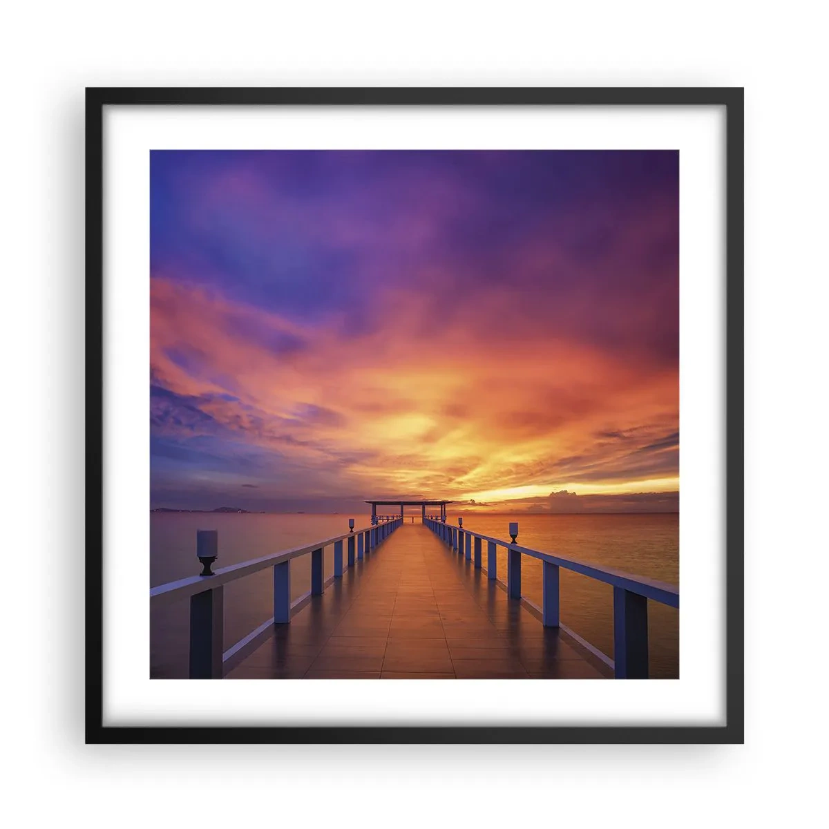 Plagát v čiernom ráme - Bez konca - 50x50 cm