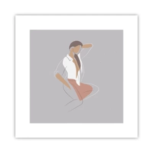 Plagát - Obrys pôvabu - 30x30 cm