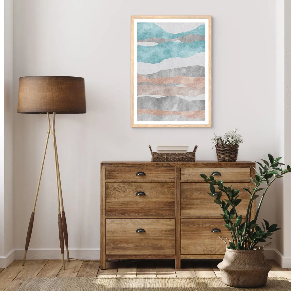 Plagát v ráme zo svetlého duba - Štúdia blízkosti - 61x91 cm