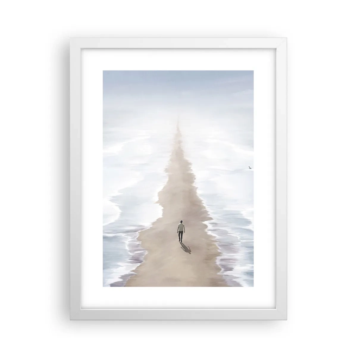 Plagát v bielom ráme - Svetlá budúcnosť - 30x40 cm