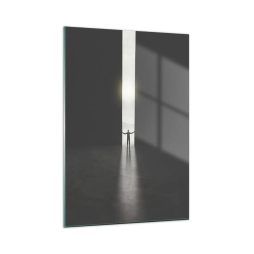 Obraz na skle - Krok k svetlej budúcnosti - 50x70 cm