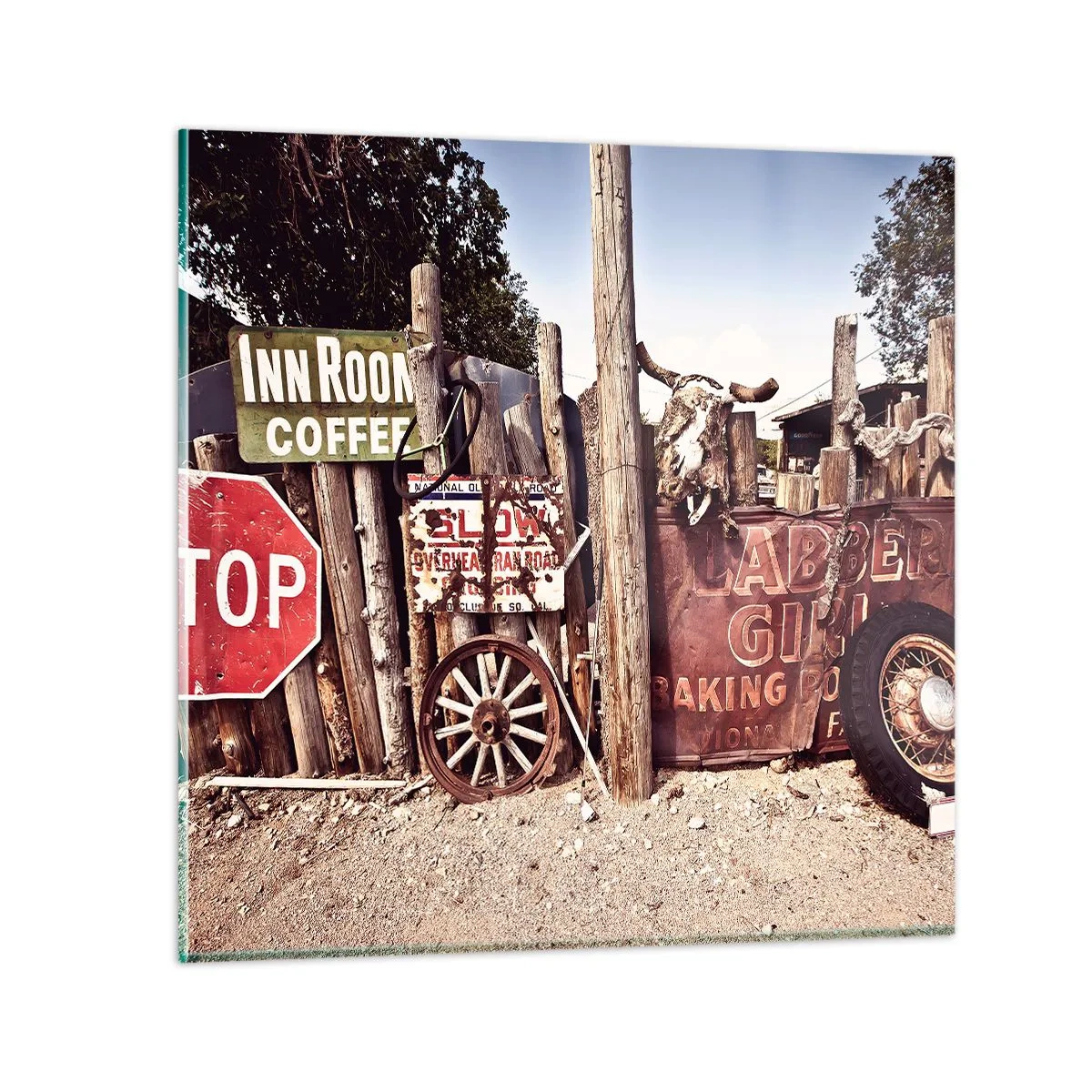 Obraz na skle - A čas sa zastavil - 60x60 cm