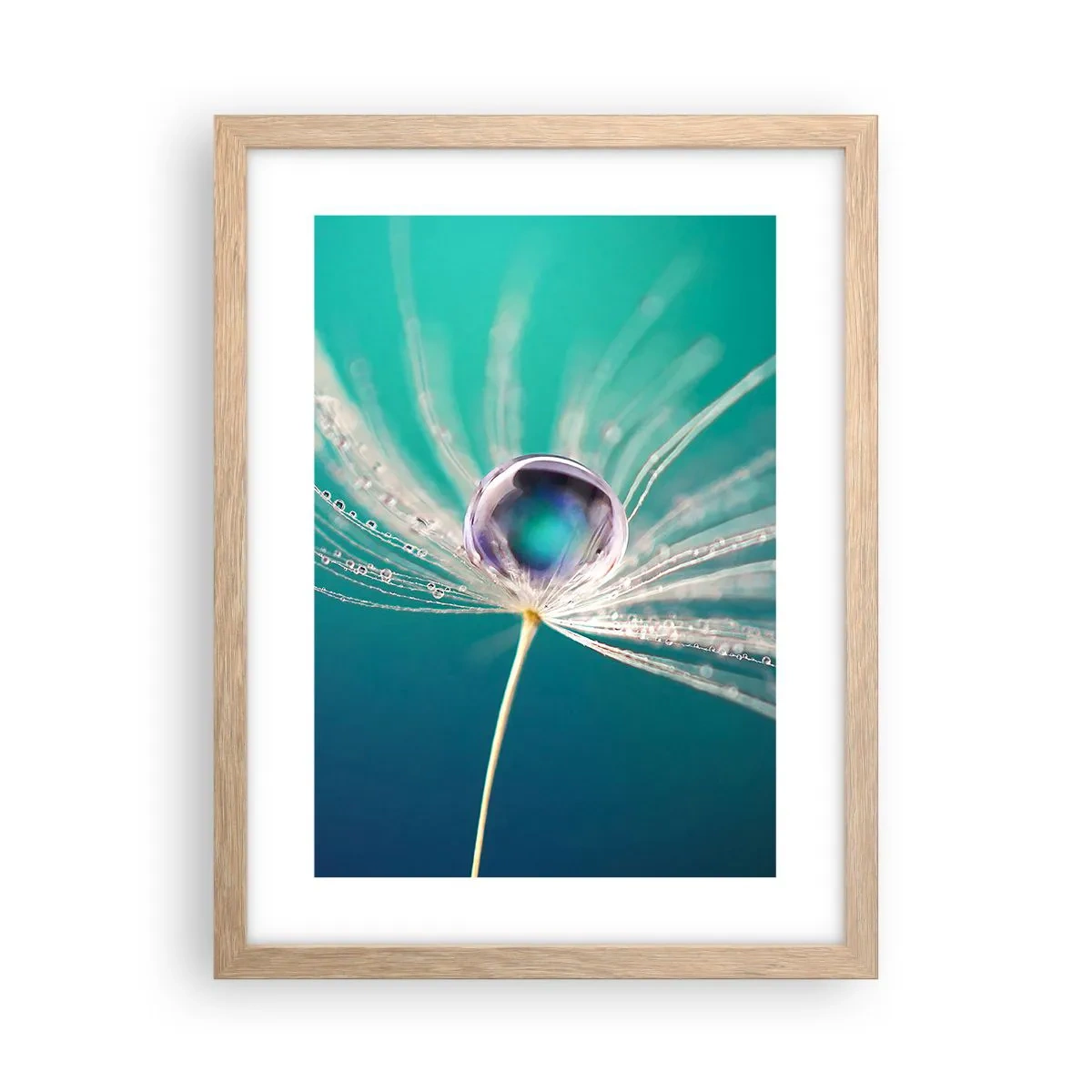 Plagát v ráme zo svetlého duba - Mystický okamih - 30x40 cm