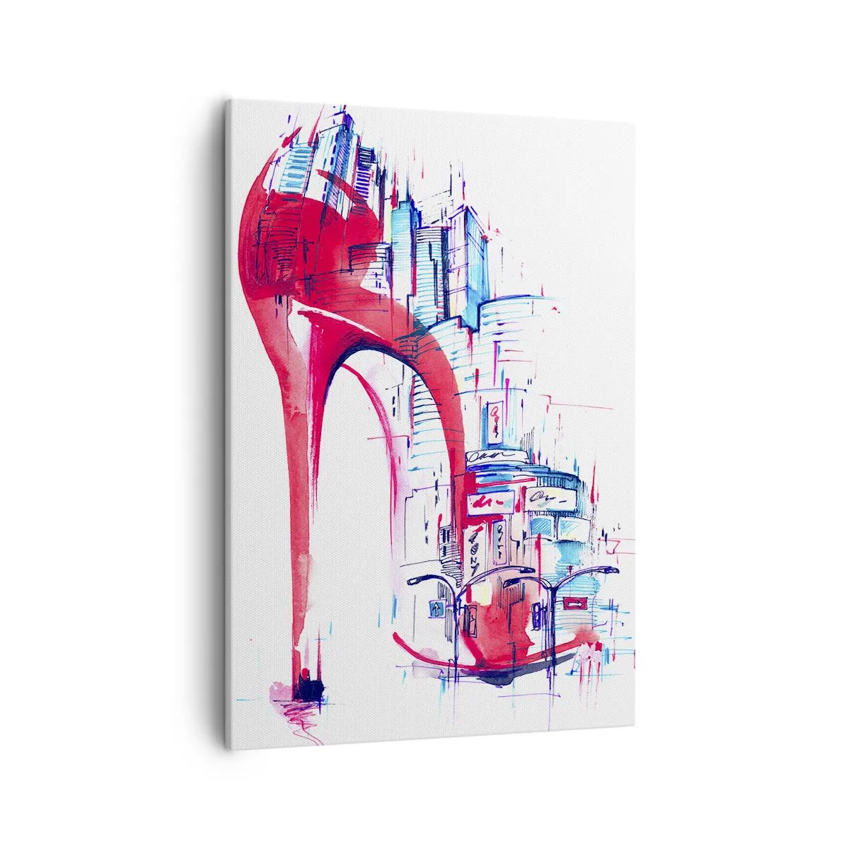 Obraz na plátne - Veľkomestská elegánka - 50x70 cm