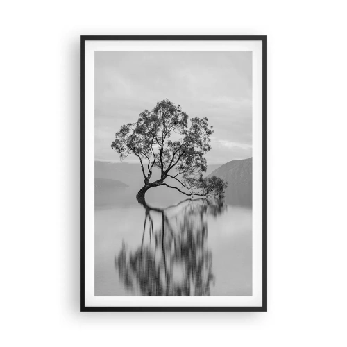 Plagát v čiernom ráme - Existuje taká krajina - 61x91 cm