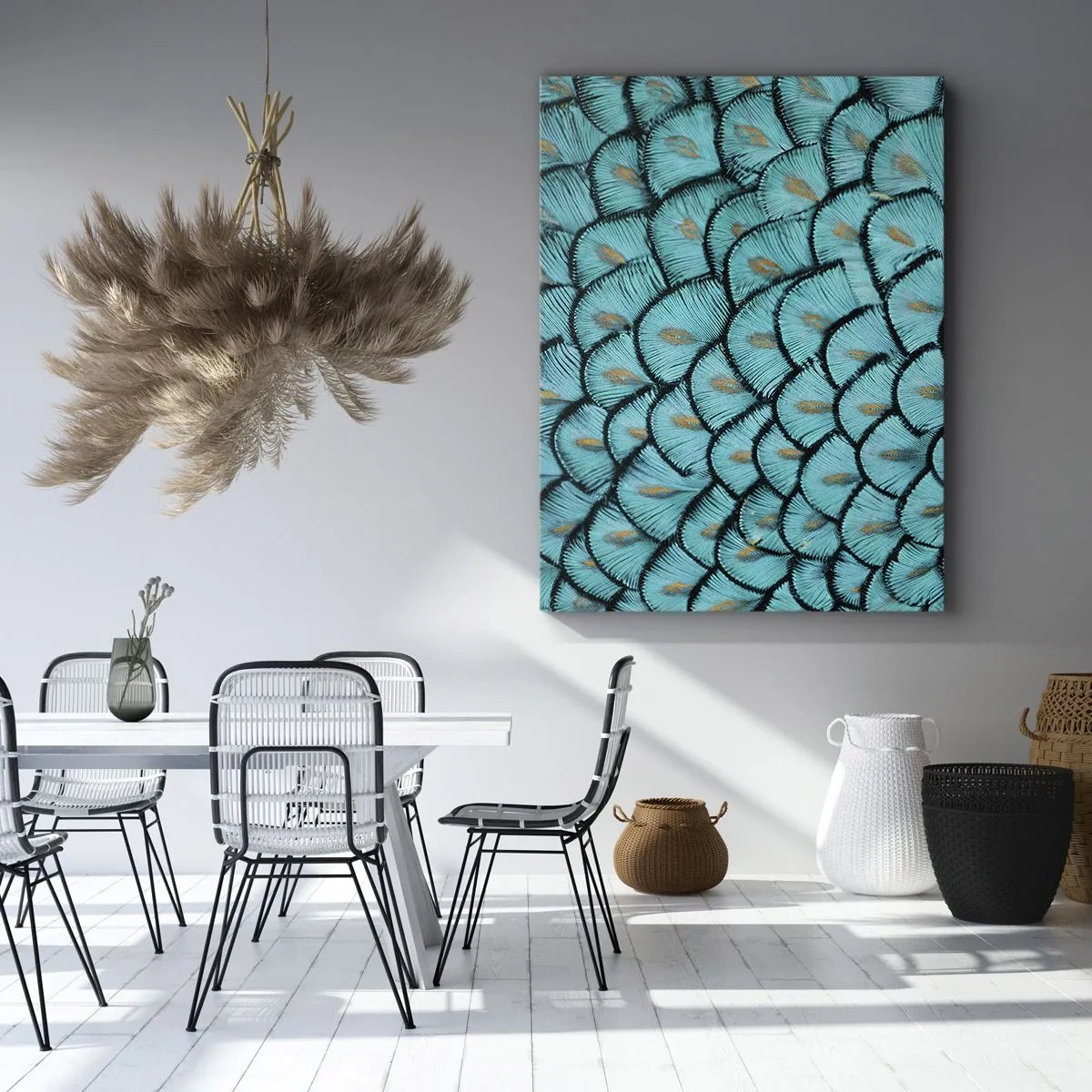 Obraz na plátne - Veľká slávnosť peria - 80x120 cm