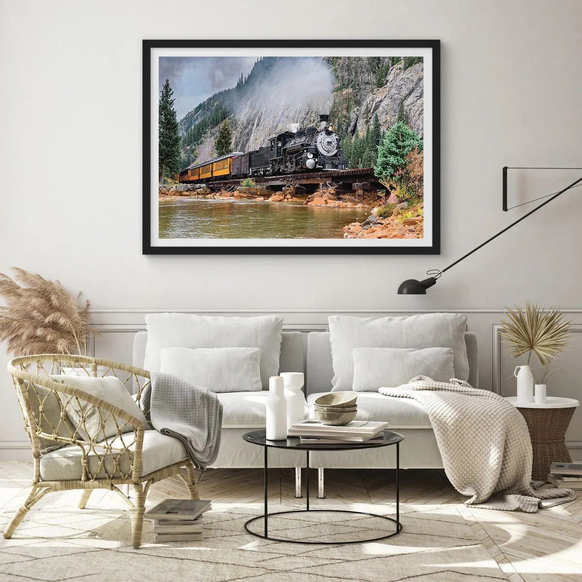 Plagát v čiernom ráme - A kam to? Kam? - 50x40 cm