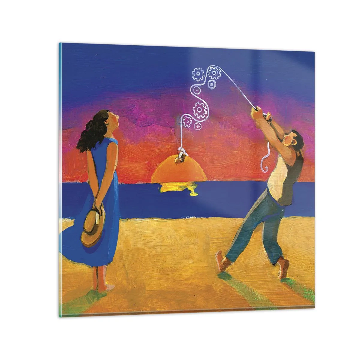 Obraz na skle - Viac ako hviezda z neba - 60x60 cm