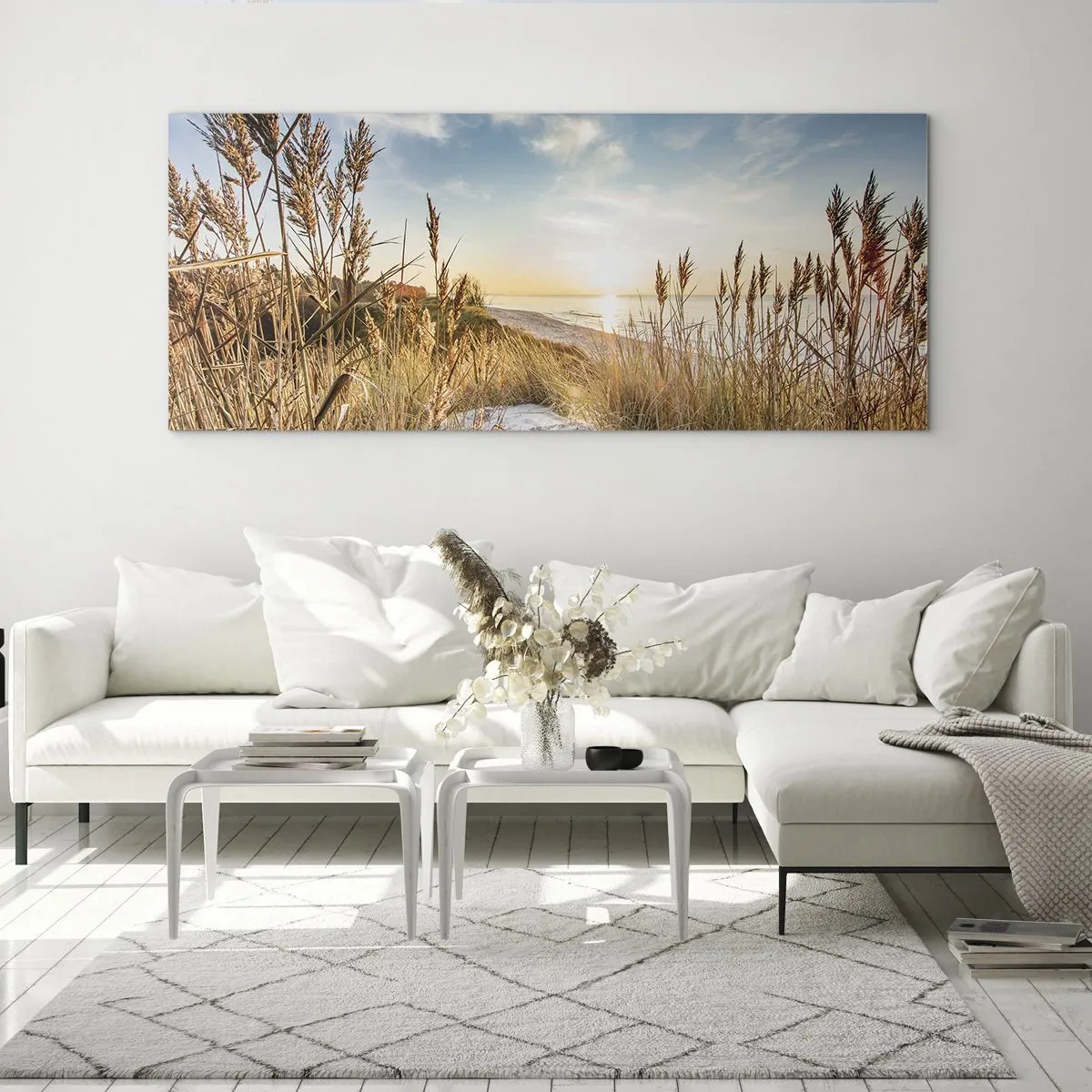 Obraz na skle - Severná pláž - 100x40 cm