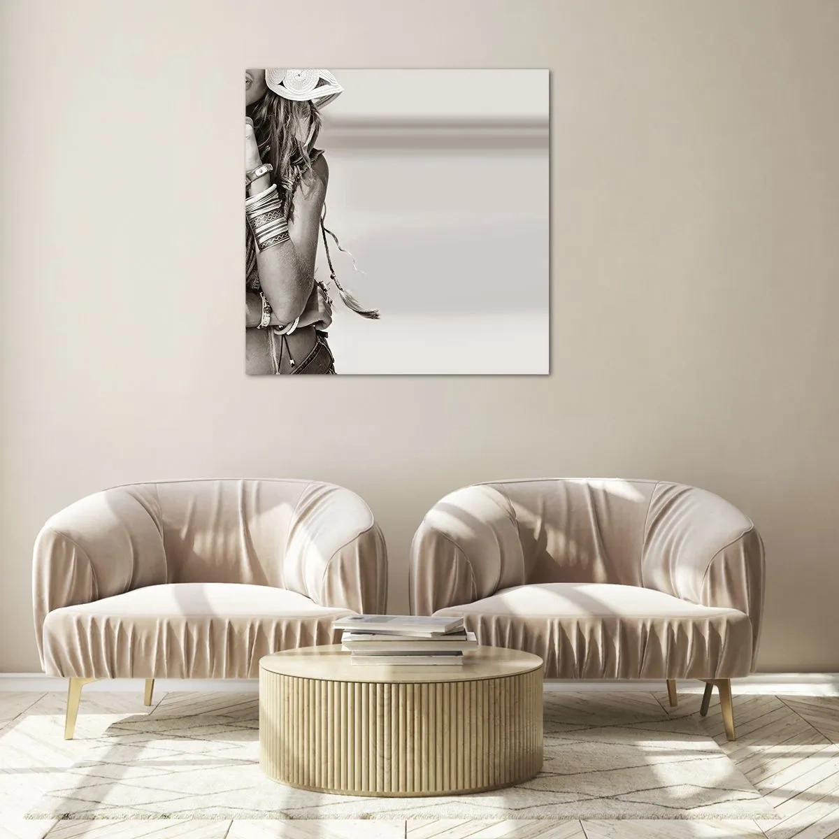 Obraz na skle - Ako dievča - 30x30 cm