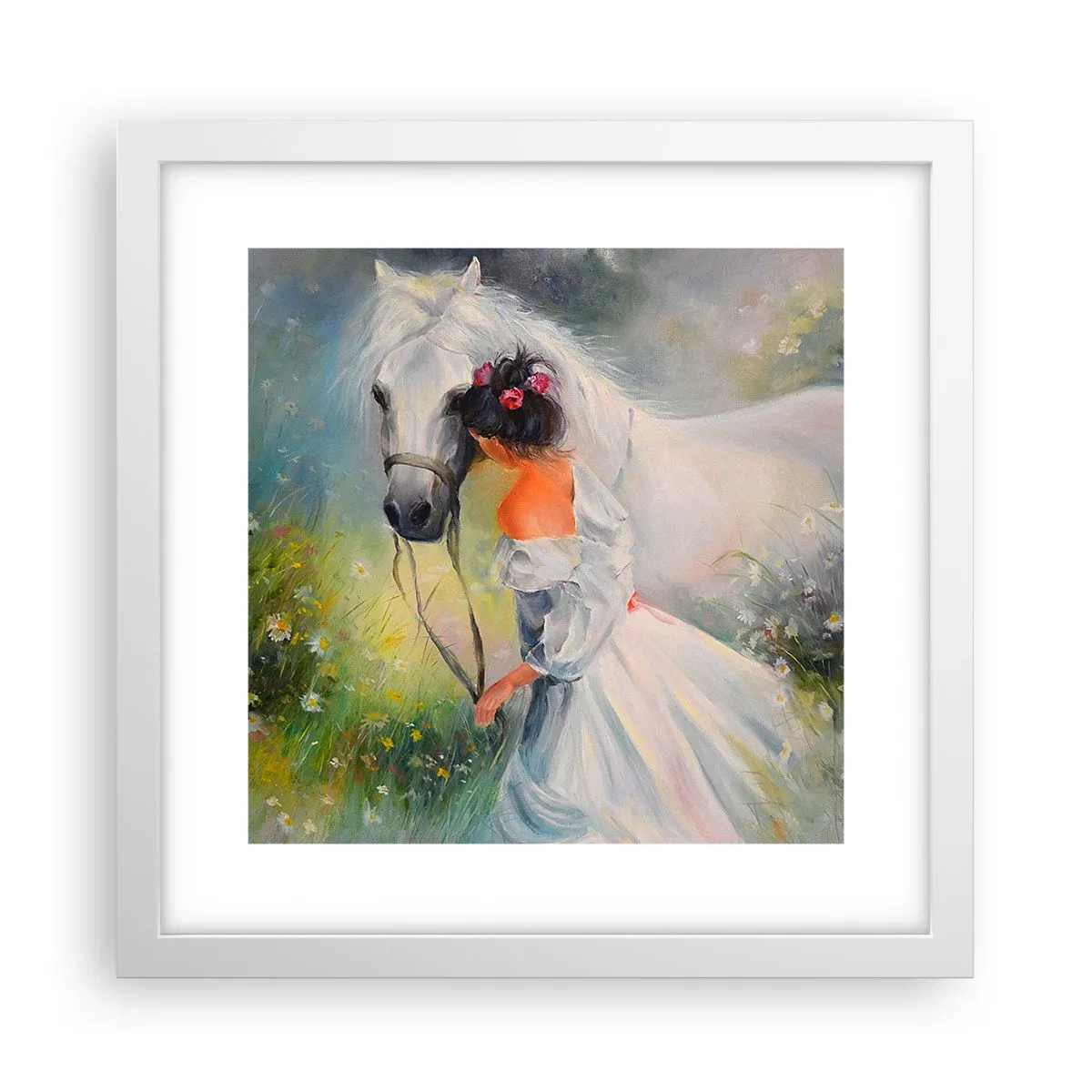 Plagát v bielom ráme - Ako z krásneho sna - 30x30 cm