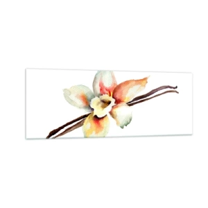 Obraz na skle - Farbičkou rozliata sladkosť - 140x50 cm