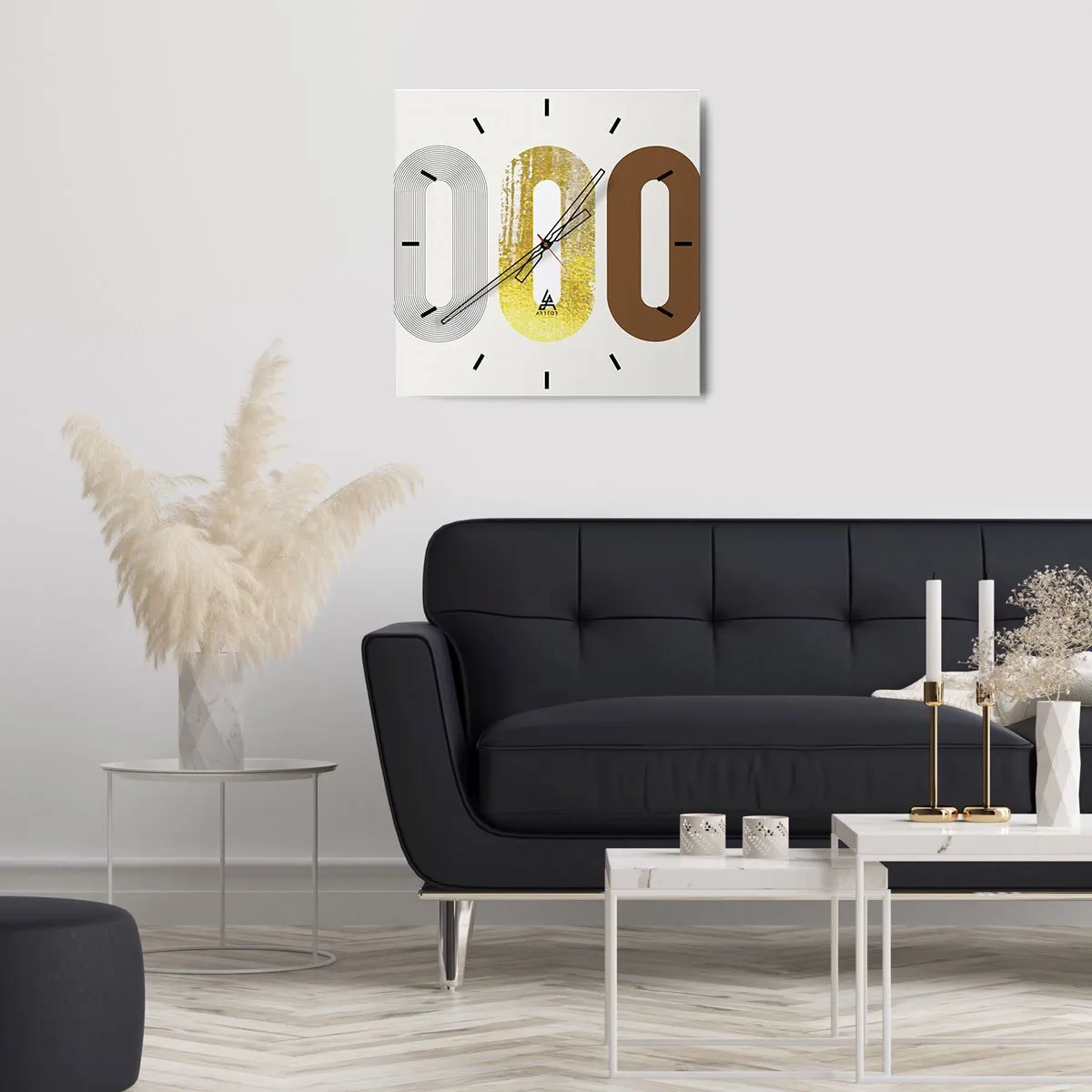 Nástenné hodiny - Ooo! - 30x30 cm