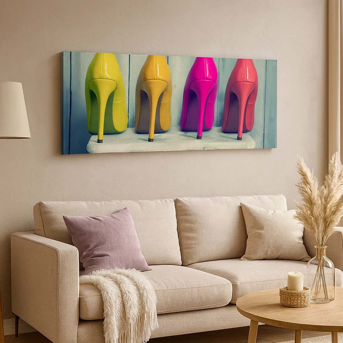 Obraz na plátne - Prechádzkou po dúhe - 30x30 cm