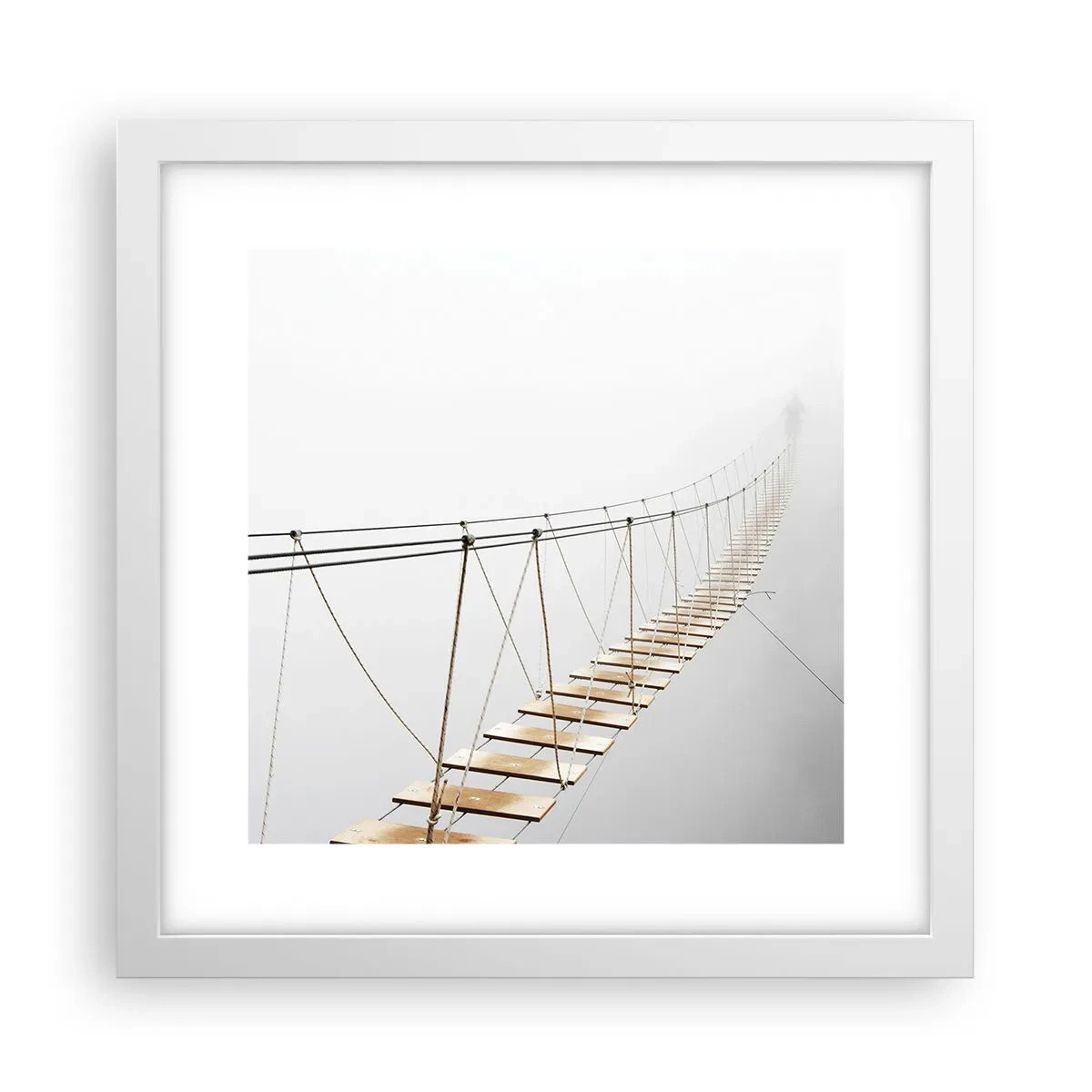 Plagát v bielom ráme - Kam vás zavedie? - 30x30 cm