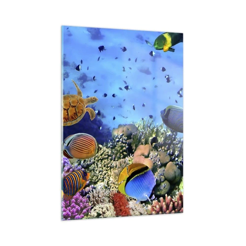 Obraz na skle - Čo vieme o živote… - 50x70 cm