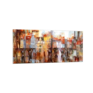 Obraz na skle - Pod mostom je tiež krásne - 120x50 cm