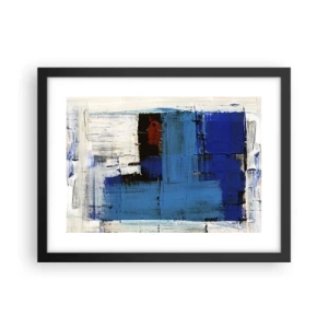 Plagát v čiernom ráme - Tajomstvo modrej - 40x30 cm