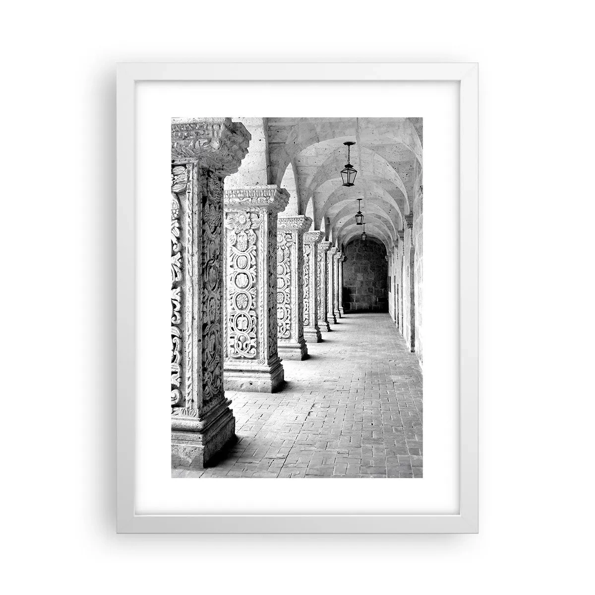 Plagát v bielom ráme - Kam…? - 30x40 cm