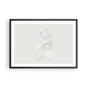 Plagát v čiernom ráme - Špirála krásy - 70x50 cm