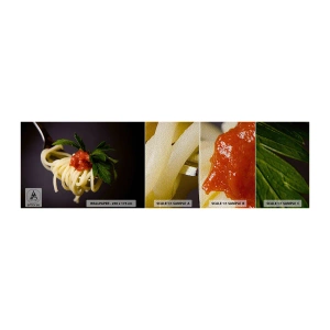 Vzorka fototapety Premium Sand - Chutný kúsok - Gastronómia, Špagety, Taliansko - 100x30 cm