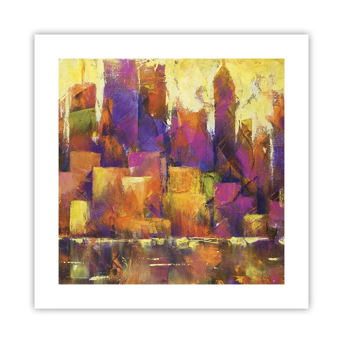 Plagát - Metropolitná kompozícia - 40x40 cm