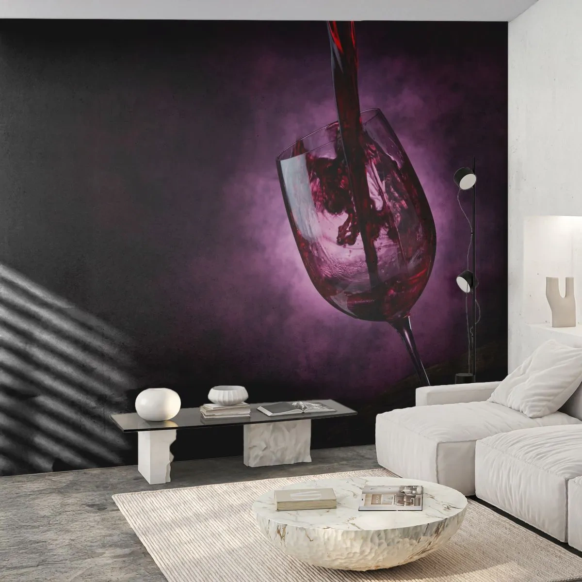 Fototapeta Premium Sand - Šarlát? Karmín? Nie, rubín. - sklo, červené víno, Kus - 400x280 cm
