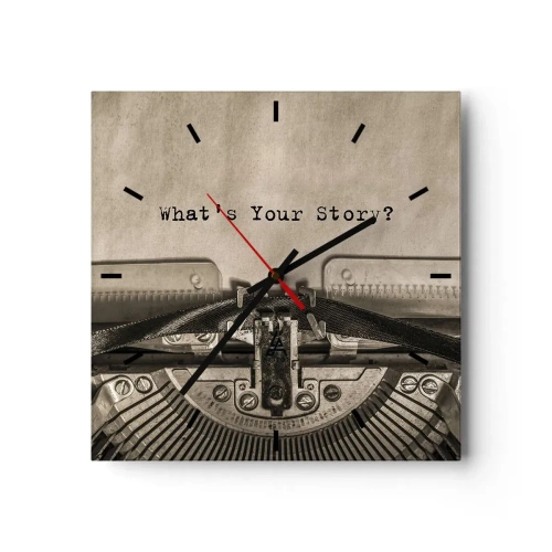 Nástenné hodiny - Povedz mi - 30x30 cm