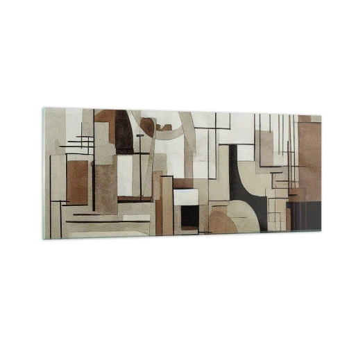 Obraz na skle - Mestská krajina 2.0 - 100x40 cm