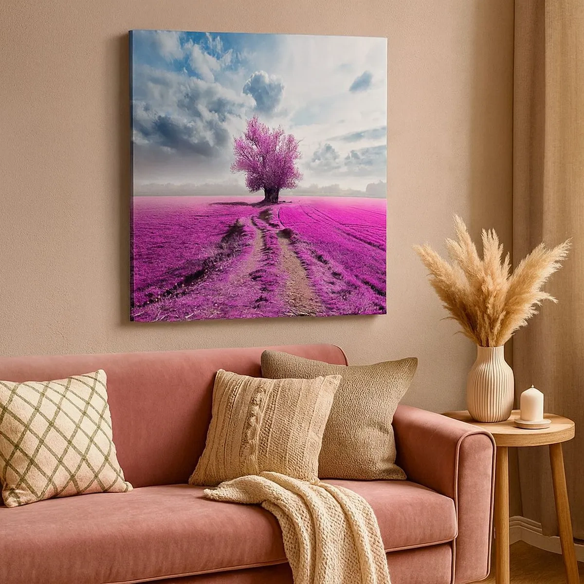 Obraz na plátne - Vresoviská - divočina - 30x30 cm