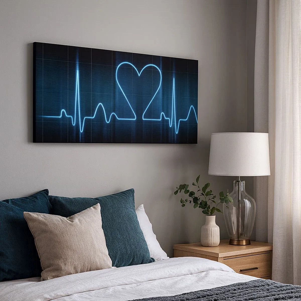 Obraz na plátne - V rytme srdca - 100x40 cm