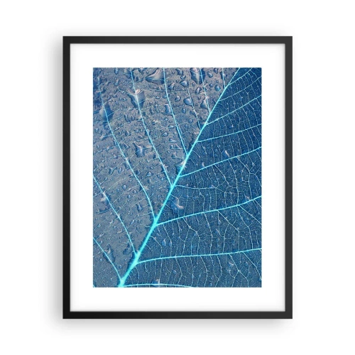 Plagát v čiernom ráme - Modrý život - 40x50 cm