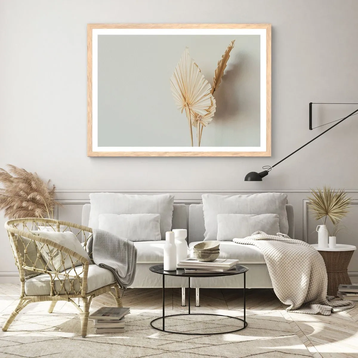 Plagát v ráme zo svetlého duba - Keď potrebuješ útechu - 100x70 cm