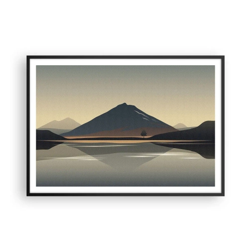 Plagát v čiernom ráme - Zrkadlový odraz - 100x70 cm