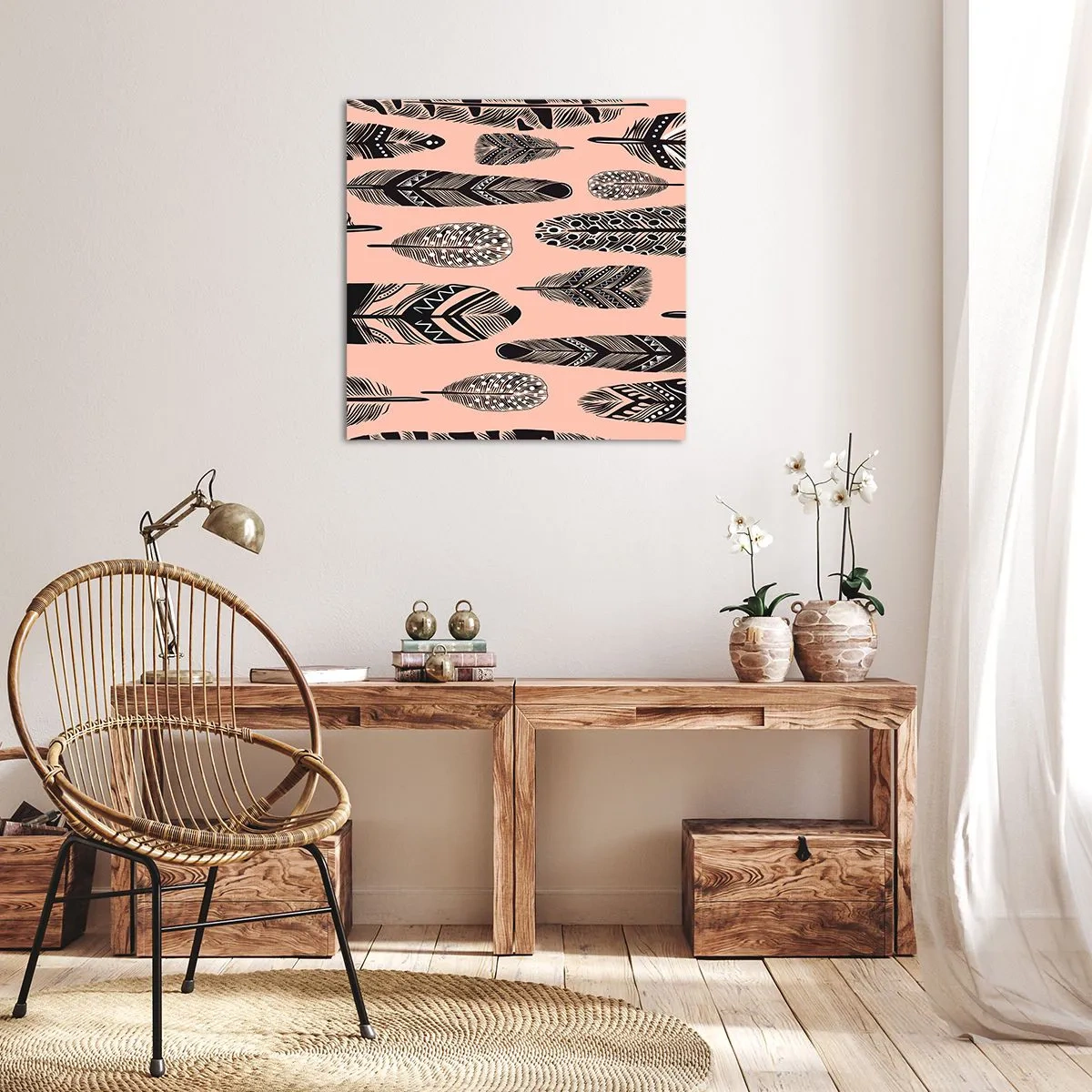 Obraz na plátne - Indiánska kolekcia - 70x70 cm