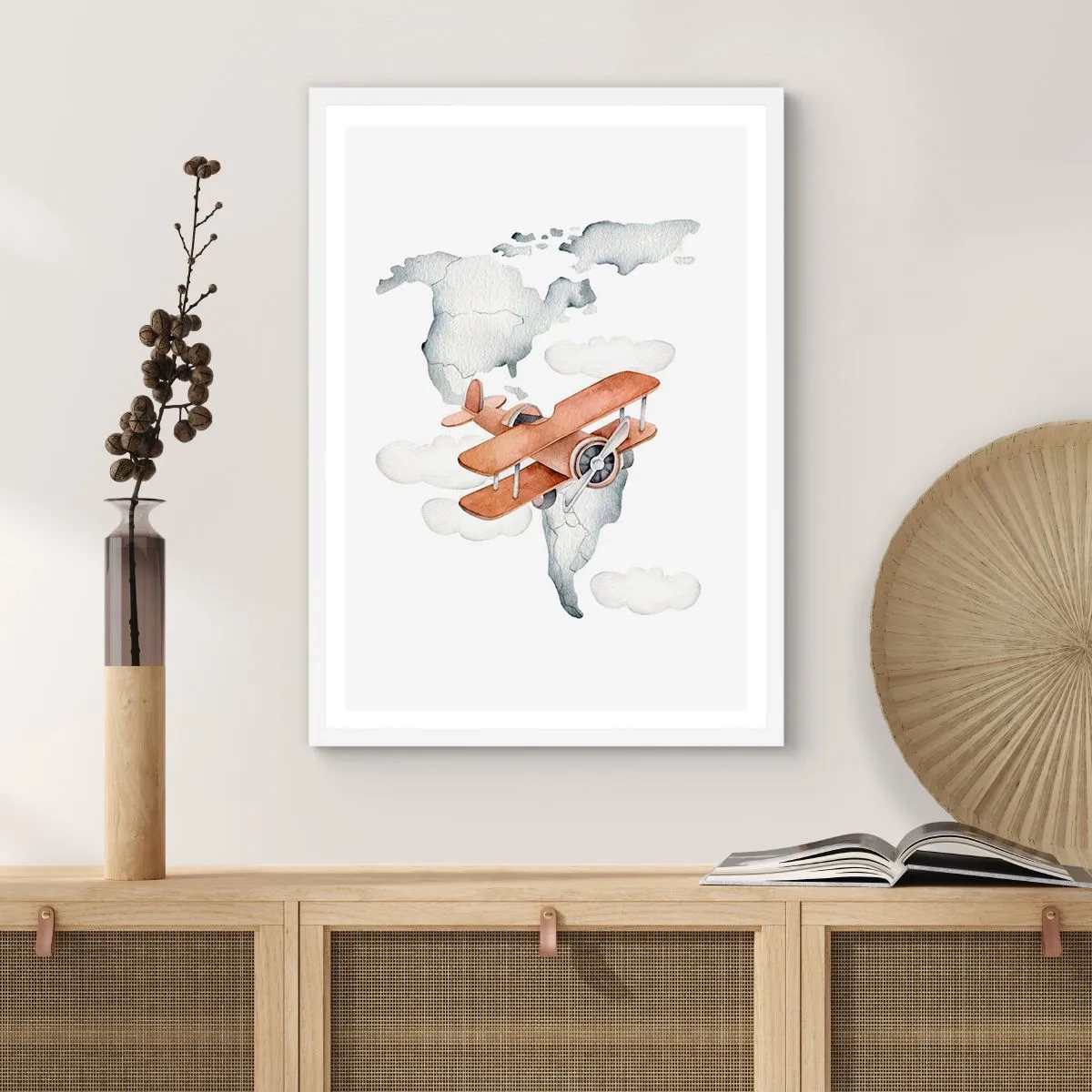 Plagát v bielom ráme - V priekopníckom duchu - 70x100 cm