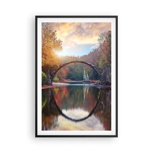 Plagát v čiernom ráme - Za zrkadlom - 61x91 cm