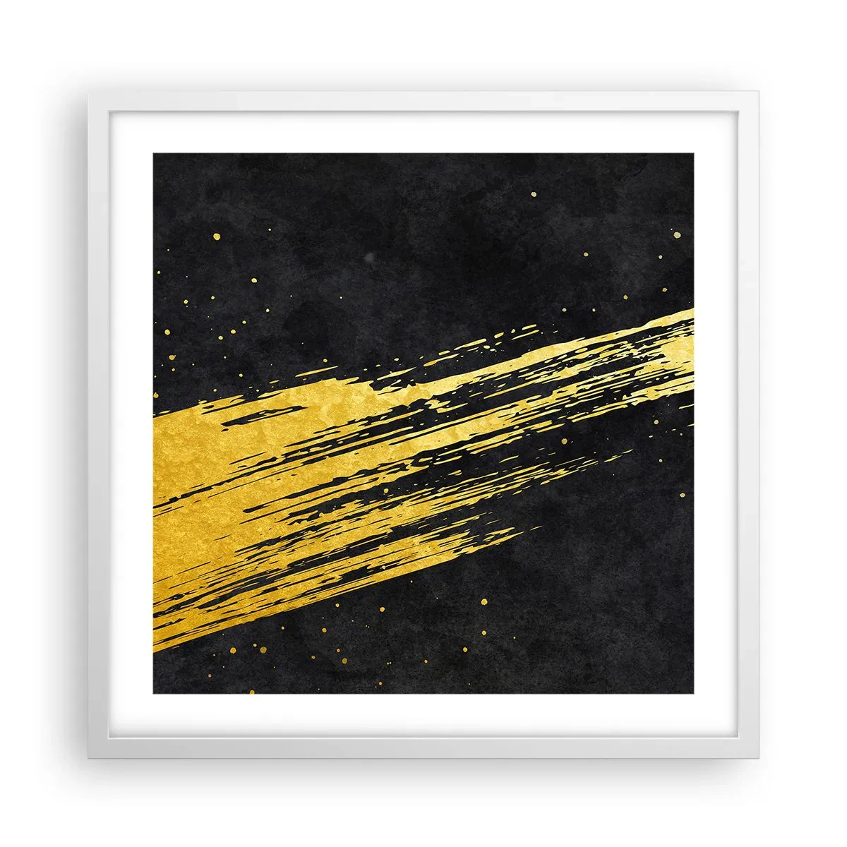 Plagát v bielom ráme - Skok do hyperpriestoru - 50x50 cm