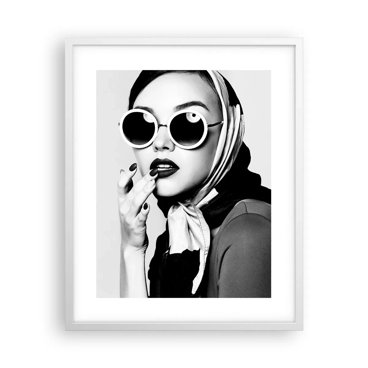 Plagát v bielom ráme - Pozdravy zo 60. rokov - 40x50 cm