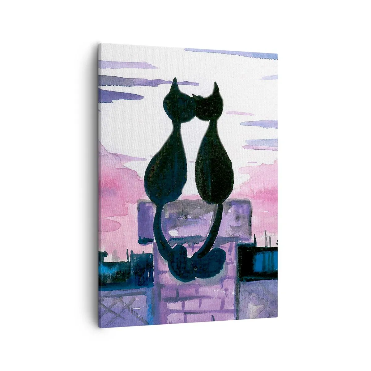 Obraz na plátne - Rendez-vous pod mesiacom - 50x70 cm
