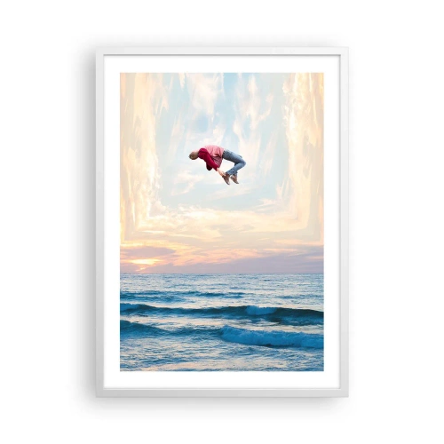 Plagát v bielom ráme - Do inej dimenzie - 50x70 cm