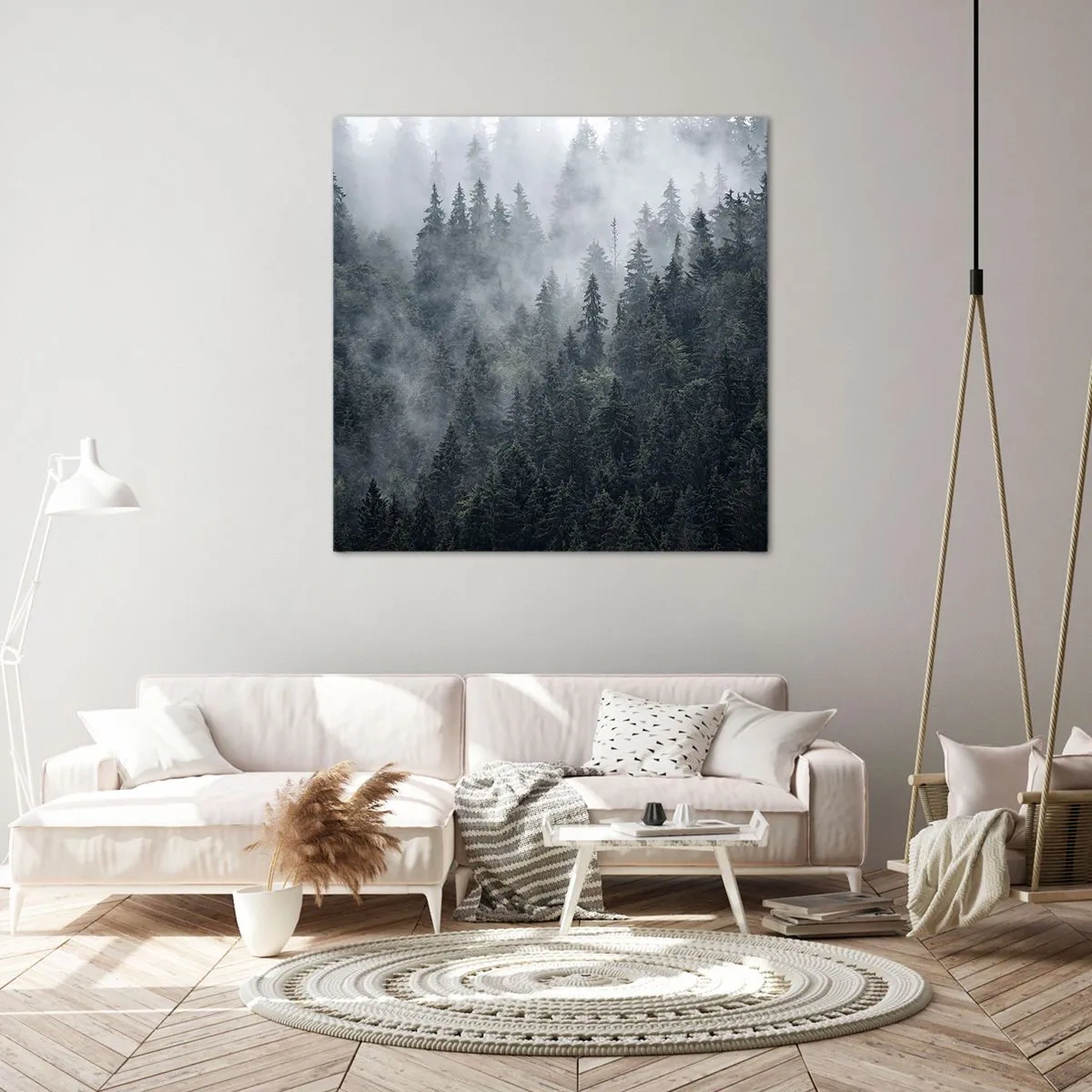 Obraz na plátne - Lesné svitania - 70x70 cm