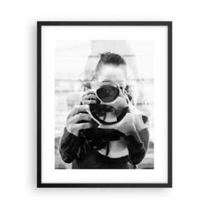 Plagát v čiernom ráme - Tvorca a materiál - 40x50 cm