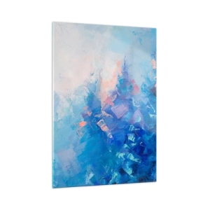 Obraz na skle - Zimná abstrakcia - 50x70 cm