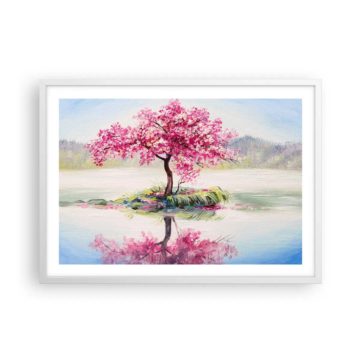 Plagát v bielom ráme - Sviatok jari - 70x50 cm