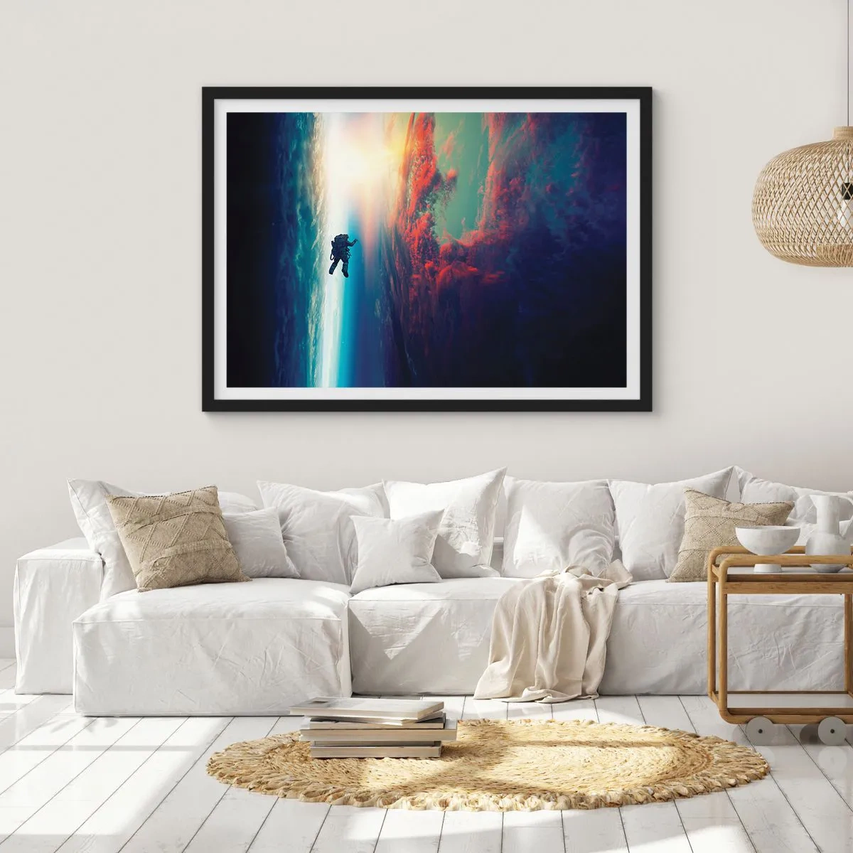 Plagát v čiernom ráme - Tvárou v tvár vesmíru - 50x40 cm