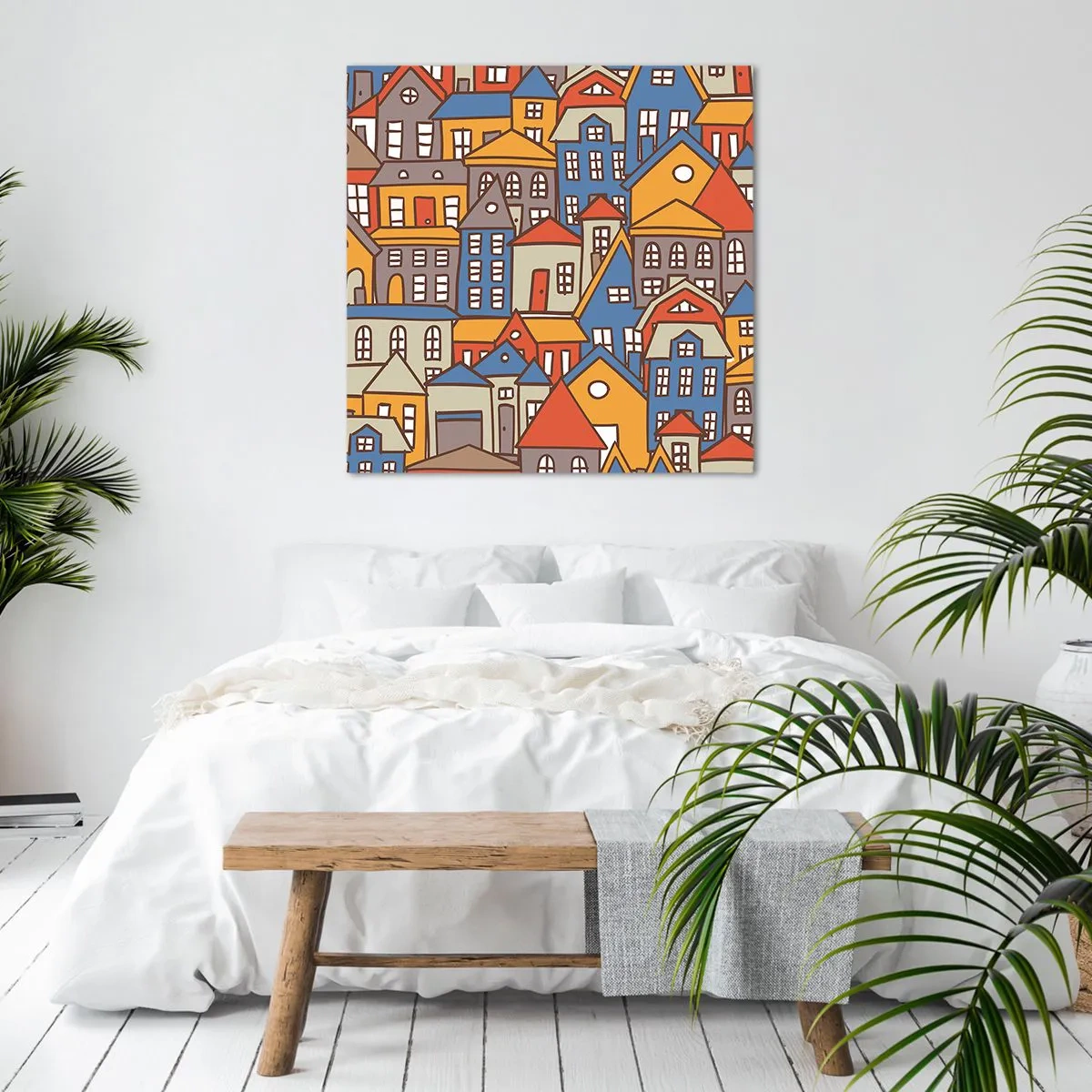 Obraz na plátne - Za domom dom - 60x60 cm