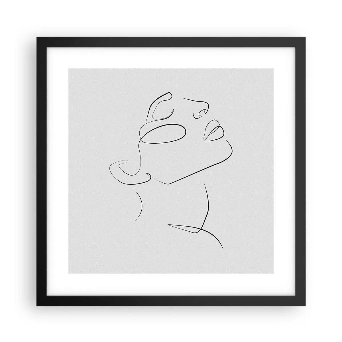 Plagát v čiernom ráme - Meandre sna - 40x40 cm